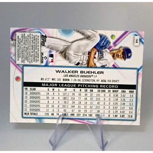 2023 Topps Cosmic Chrome - Walker Buehler #144 - Picture 5 of 5